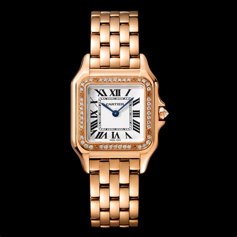 cartier rose gold watches|cartier 18k gold ladies watches.